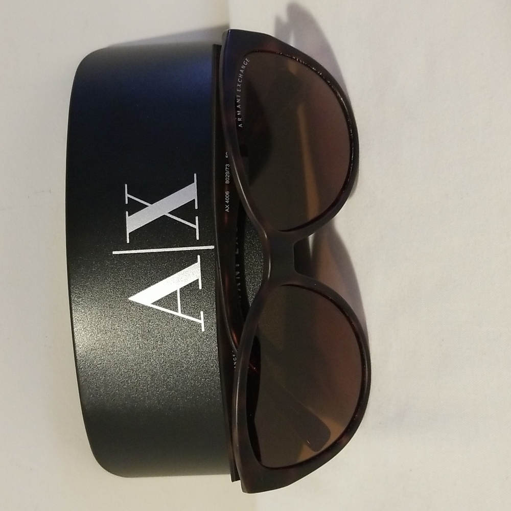 Armani Exchange Brown Tortoiseshell Sunglasses